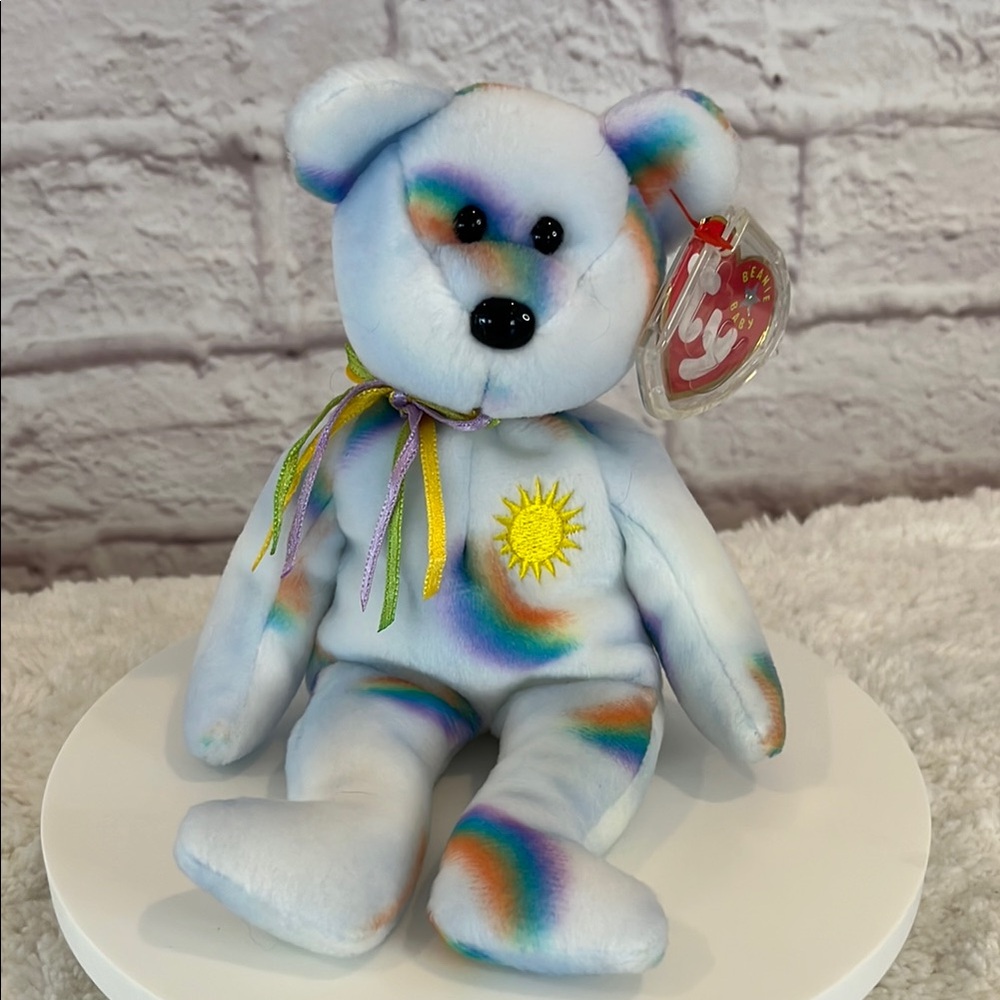 Vintage Colorful Tie-Dye (Cheery) Teddy Bear